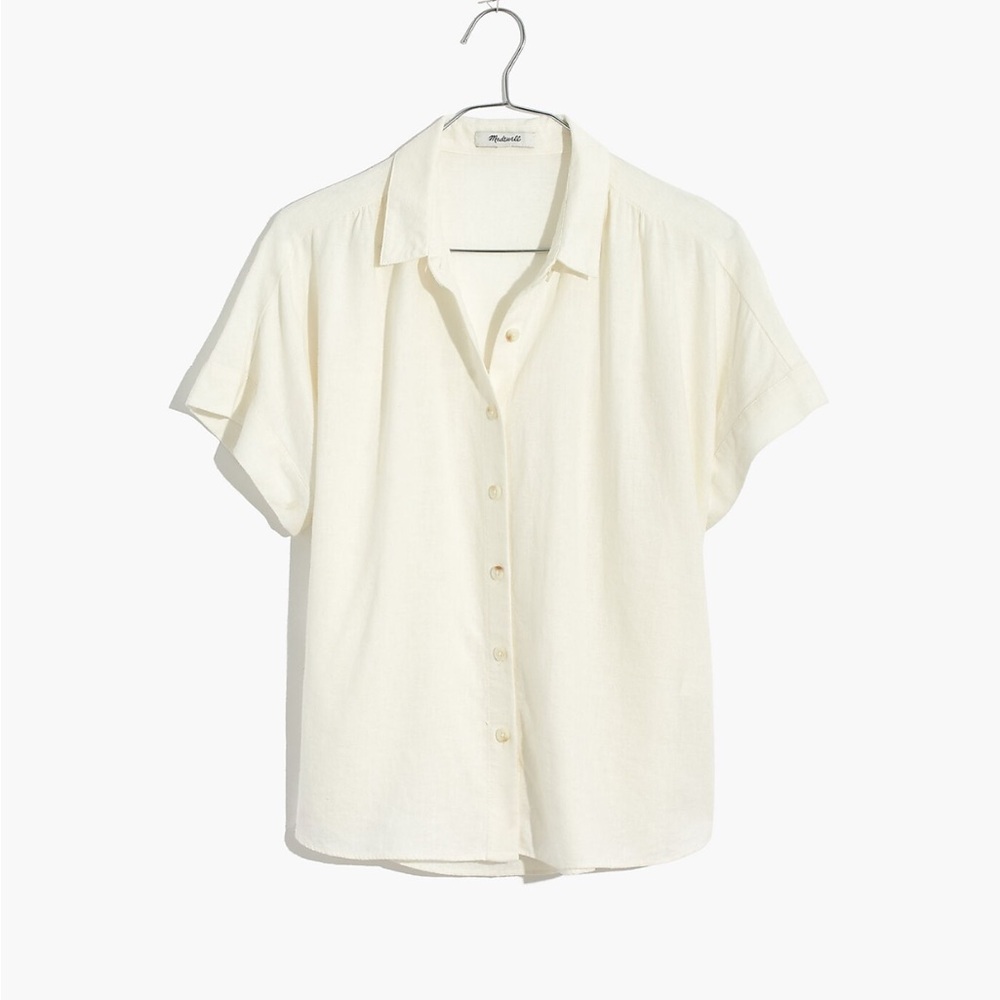 Madewell Linen Blend Hilltop Shirt